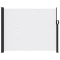 Miniatyrbilde 2 av 7: vidaXL Uttrekkbar sidemarkise hvit 160x600 cm
