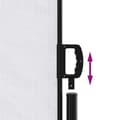 Miniatyrbilde 5 av 7: vidaXL Uttrekkbar sidemarkise hvit 160x600 cm