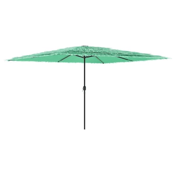 vidaXL Hageparasoll med trestang grønn 388x388x248 cm