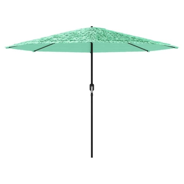 vidaXL Hageparasoll med trestang grønn 388x388x248 cm