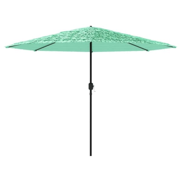 vidaXL Hageparasoll med trestang grønn 388x388x248 cm