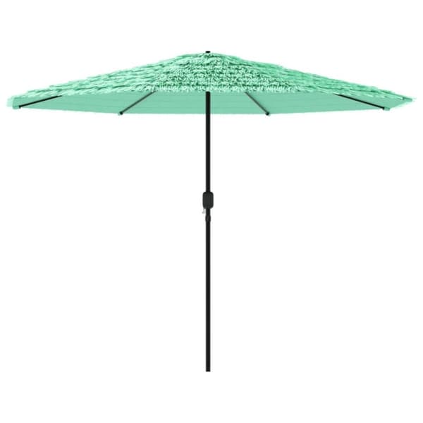 vidaXL Hageparasoll med trestang grønn 388x388x248 cm