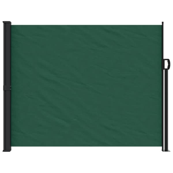 vidaXL sammenrullelig sidemarkise 160x600 cm mørkegrøn