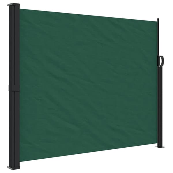 vidaXL sammenrullelig sidemarkise 160x600 cm mørkegrøn