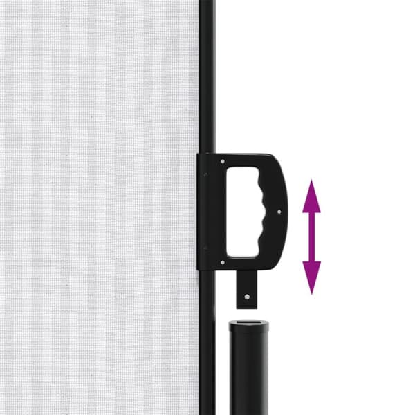 vidaXL Uttrekkbar sidemarkise hvit 120x600 cm