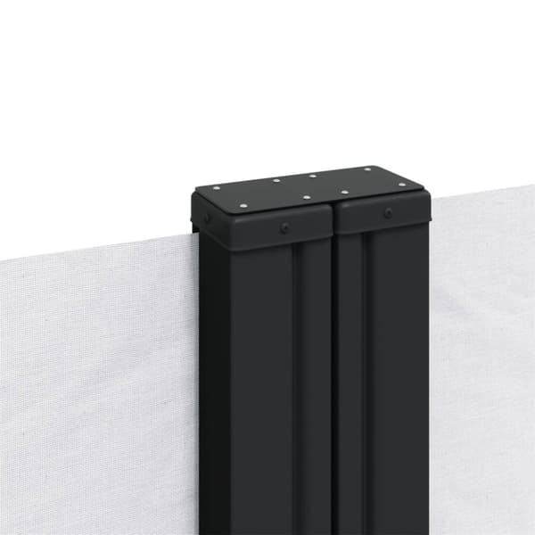 vidaXL Uttrekkbar sidemarkise hvit 120x600 cm