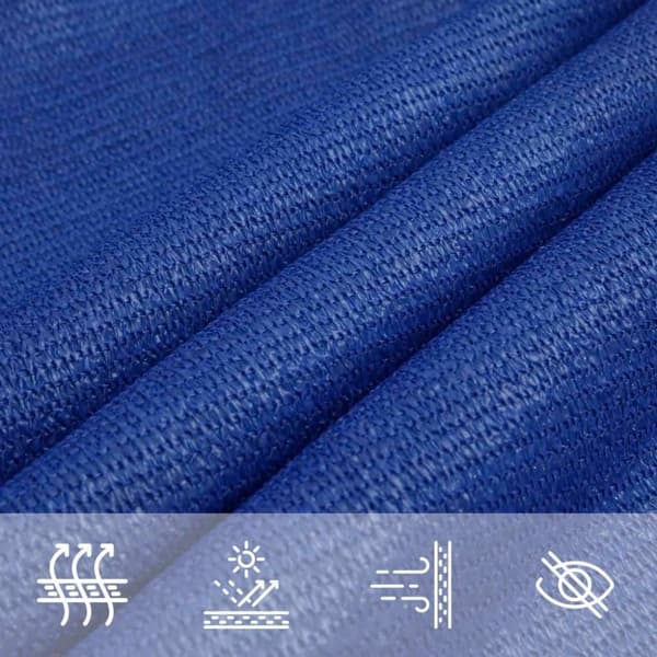 vidaXL Aurinkopurje 160 g/m² suorakaide sininen 3x4,5 m HDPE