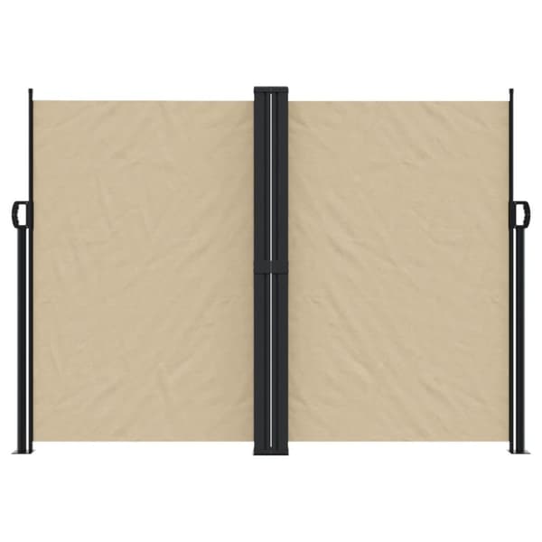 vidaXL Uttrekkbar sidemarkise 180x1200 cm beige
