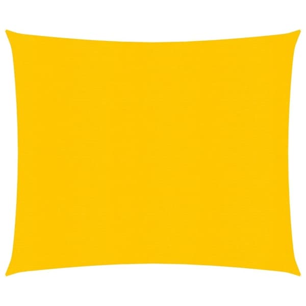 vidaXL Solseil 160 g/m² firkantet gul 4x4 m HDPE