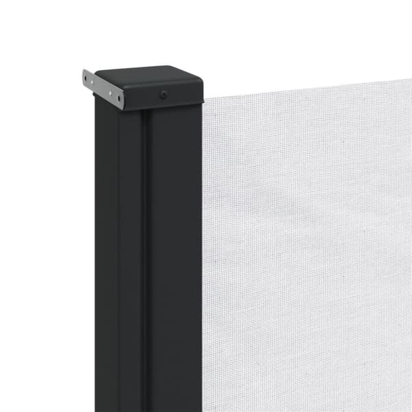 vidaXL Uttrekkbar sidemarkise hvit 120x600 cm