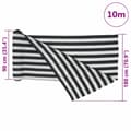 Miniatyrbilde 8 av 8: vidaXL Skjermnett antrasitt og hvit 1,8x10 m HDPE 195 g/m²