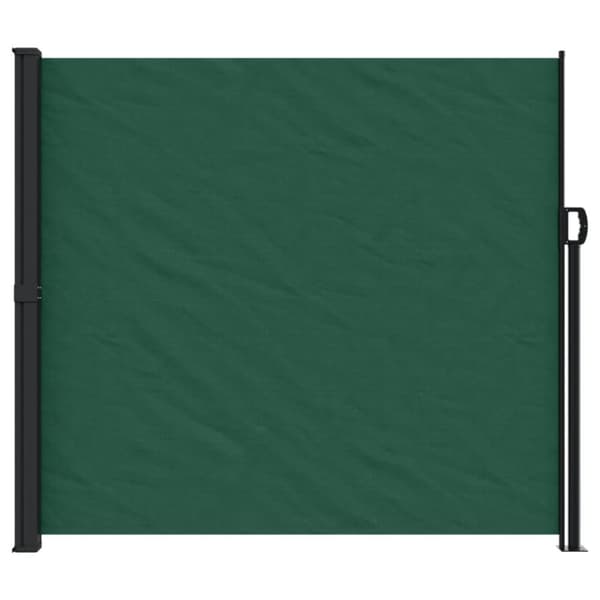 vidaXL Uttrekkbar sidemarkise mørkegrønn 180x600 cm