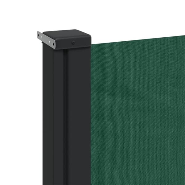 vidaXL Uttrekkbar sidemarkise mørkegrønn 180x600 cm