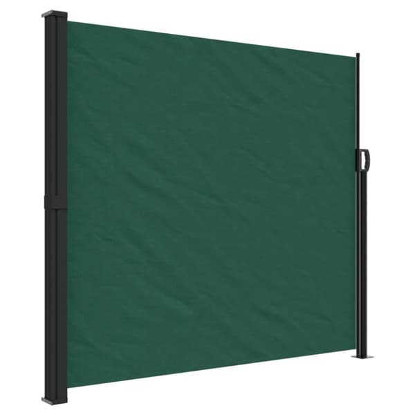 vidaXL Uttrekkbar sidemarkise mørkegrønn 180x600 cm