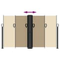 Miniatyrbillede 4 af 10: vidaXL sammenrullelig sidemarkise 140x600 cm beige