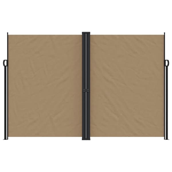 vidaXL Uttrekkbar sidemarkise gråbrun 220x1000 cm
