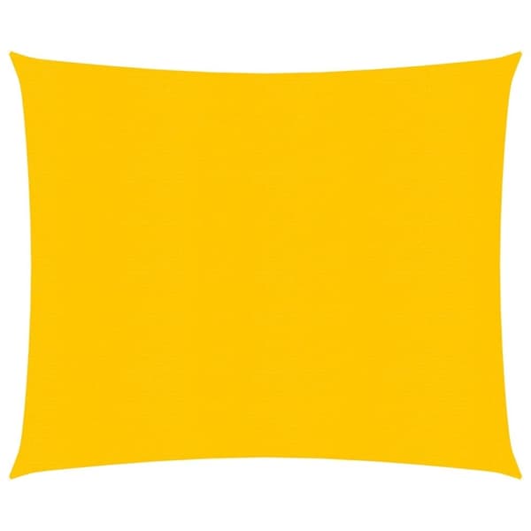 vidaXL Solseil 160 g/m² firkantet gul 5x5 m HDPE