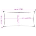 Miniatyrbilde 11 av 11: vidaXL Solseil 160 g/m² rektangulær sand 3x4,5 m HDPE