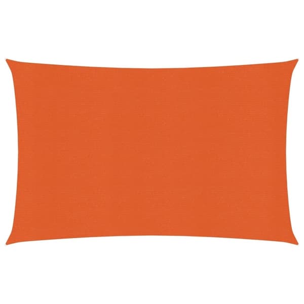 vidaXL Aurinkopurje 160 g/m² suorakaide oranssi 4x5 m HDPE