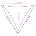 Miniatyrbilde 9 av 10: vidaXL Solseil sand 4x4x4 m 100% polyester oxford
