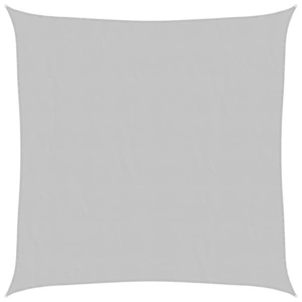 vidaXL Solseil lysegrå 3x3 m 100% polyester oxford