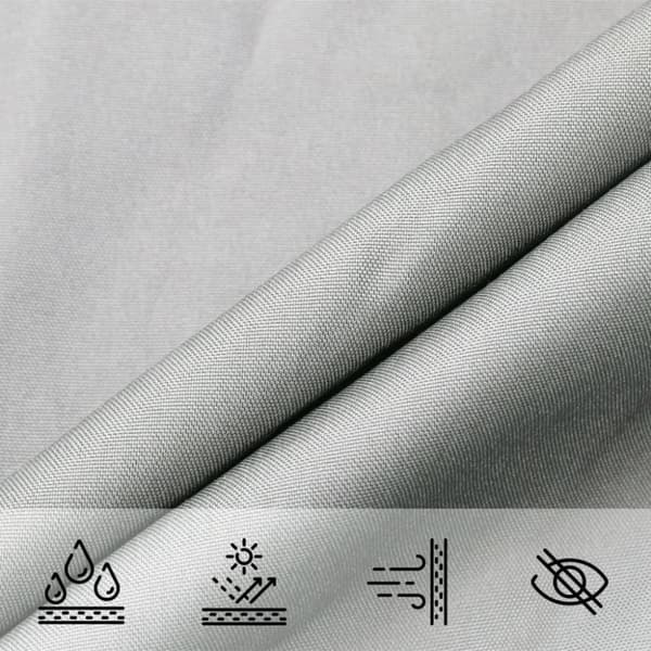 vidaXL Aurinkopurje vaaleanharmaa 3x3 m 100% Oxford polyesteri