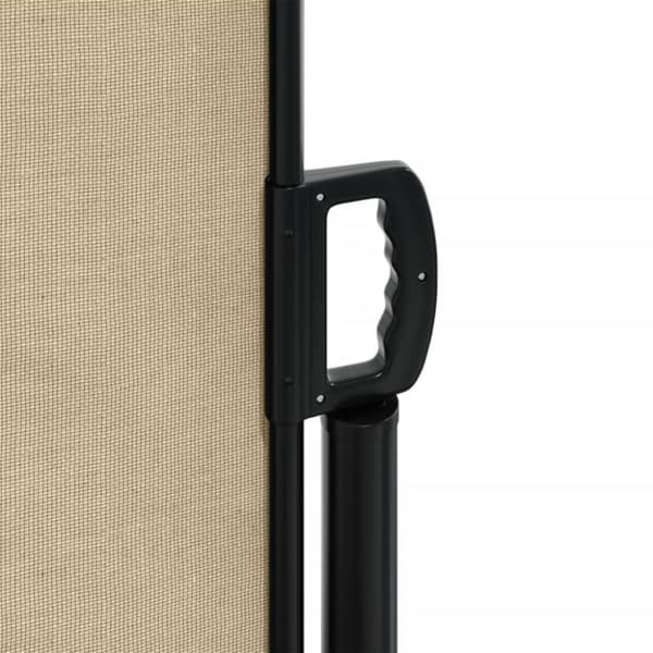 vidaXL Indragbar sidomarkis beige 180x500 cm