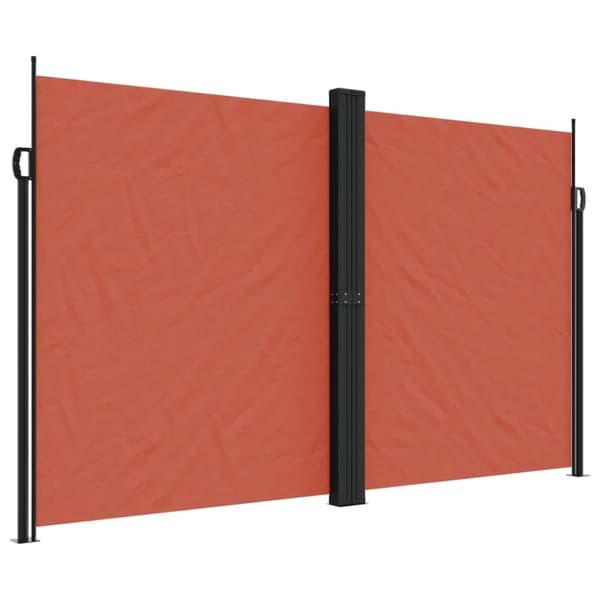 vidaXL sidemarkise 200x1000 cm sammenrullelig terrakotta