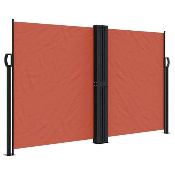 vidaXL Sisäänvedettävä sivumarkiisi Terrakotta 140x1000 cm