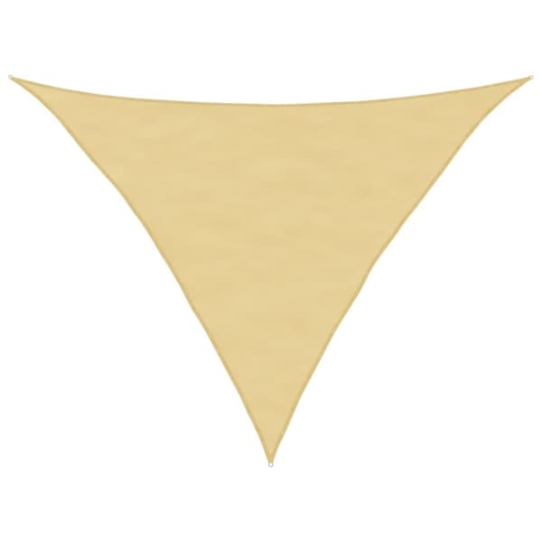 vidaXL solsejl 5x5x6 m 100 % polyesterstof sandfarvet