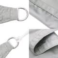 Miniatyrbilde 5 av 10: vidaXL Solseil lysegrå 3x3x3 m 100% polyester oxford
