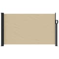 Miniatyrbilde 2 av 8: vidaXL Uttrekkbar sidemarkise beige 117x300 cm