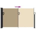 Miniatyrbilde 4 av 8: vidaXL Uttrekkbar sidemarkise beige 117x300 cm