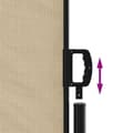 Miniatyrbilde 5 av 8: vidaXL Uttrekkbar sidemarkise beige 117x300 cm