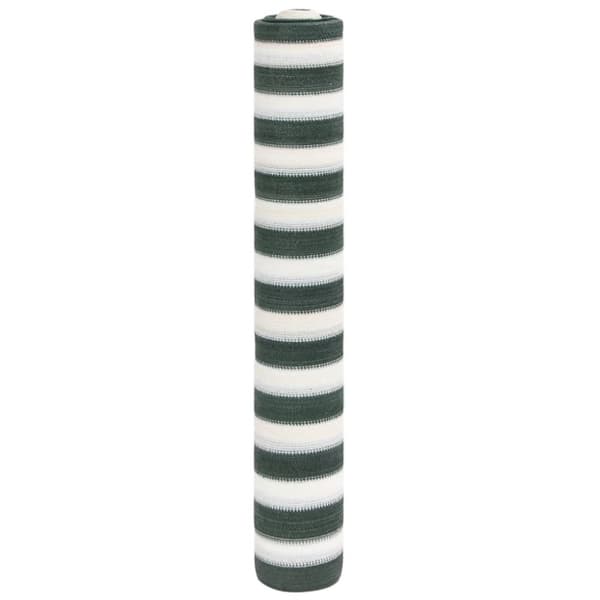 vidaXL Näkösuoja vihreä ja valkoinen 1,2x10 m HDPE 75 g/m²