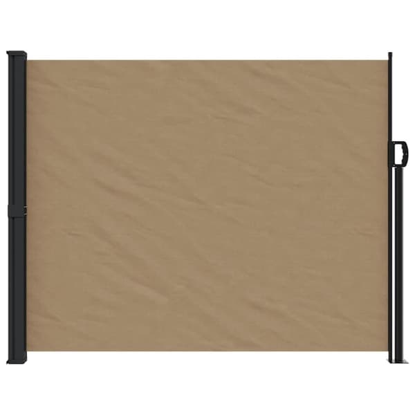 vidaXL sammenrullelig sidemarkise 160 x 600 cm gråbrun