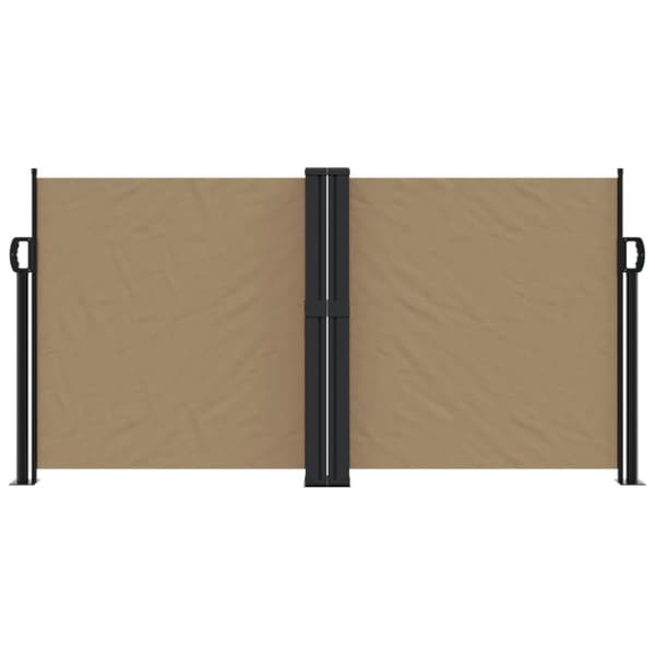 vidaXL Uttrekkbar sidemarkise 120x1000 cm gråbrun