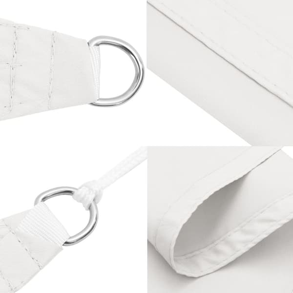 vidaXL Aurinkopurje valkoinen 7x5x5 m 100% Oxford polyesteri