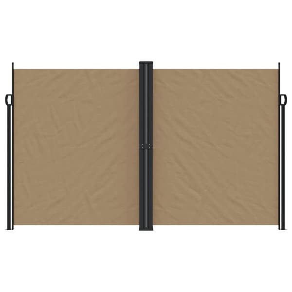 vidaXL Uttrekkbar sidemarkise 200x1200 cm gråbrun
