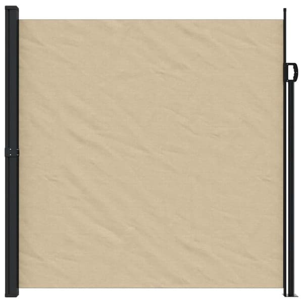 vidaXL Infällbar sidomarkis beige 200x600 cm