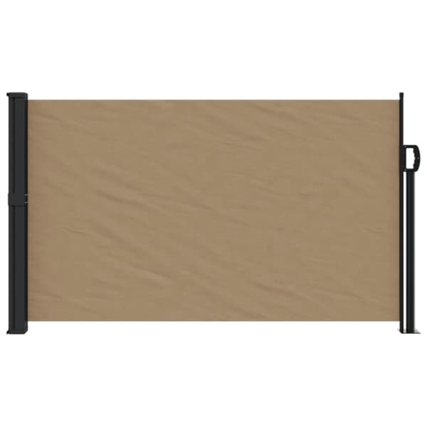 vidaXL Infällbar sidomarkis taupe 120x600 cm
