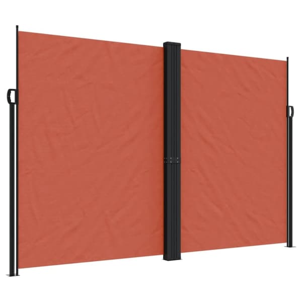 vidaXL Uttrekkbar sidemarkise 220x1200 cm terrakotta