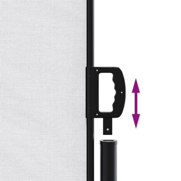 vidaXL Uttrekkbar sidemarkise 220x1200 cm hvit