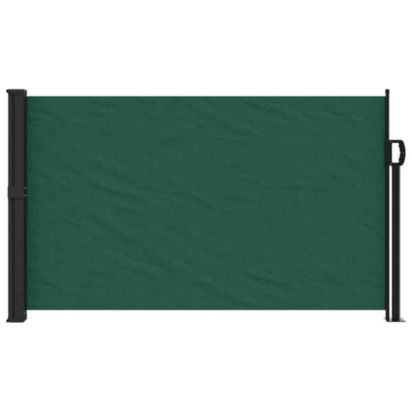 vidaXL Uttrekkbar sidemarkise mørkegrønn 120x500 cm