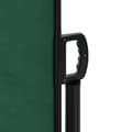 Miniatyrbilde 8 av 10: vidaXL Uttrekkbar sidemarkise mørkegrønn 120x500 cm
