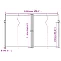 Miniatyrbillede 9 af 10: vidaXL sidemarkise 220x1200 cm sammenrullelig hvid