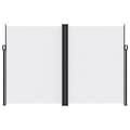 Miniatyrbillede 2 af 10: vidaXL sidemarkise 220x1200 cm sammenrullelig hvid