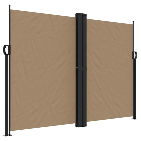 vidaXL Uttrekkbar sidemarkise 180x1000 cm gråbrun