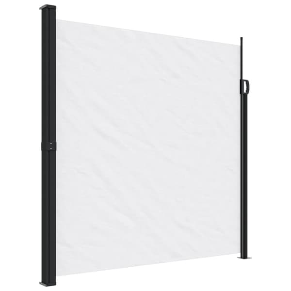 vidaXL Indragbar sidomarkis vit 200x300 cm