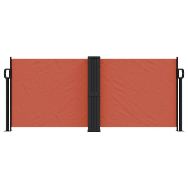vidaXL Uttrekkbar sidemarkise 100x1000 cm terrakotta